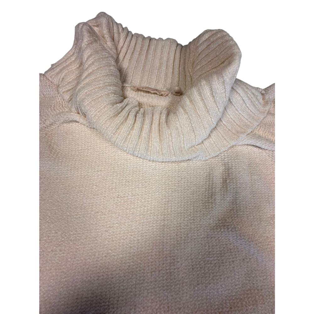 Soft Surroundings Chenille Cozy Cowl Neck Sweater – Cream – Size L Cottagecore - Picture 2 of 7